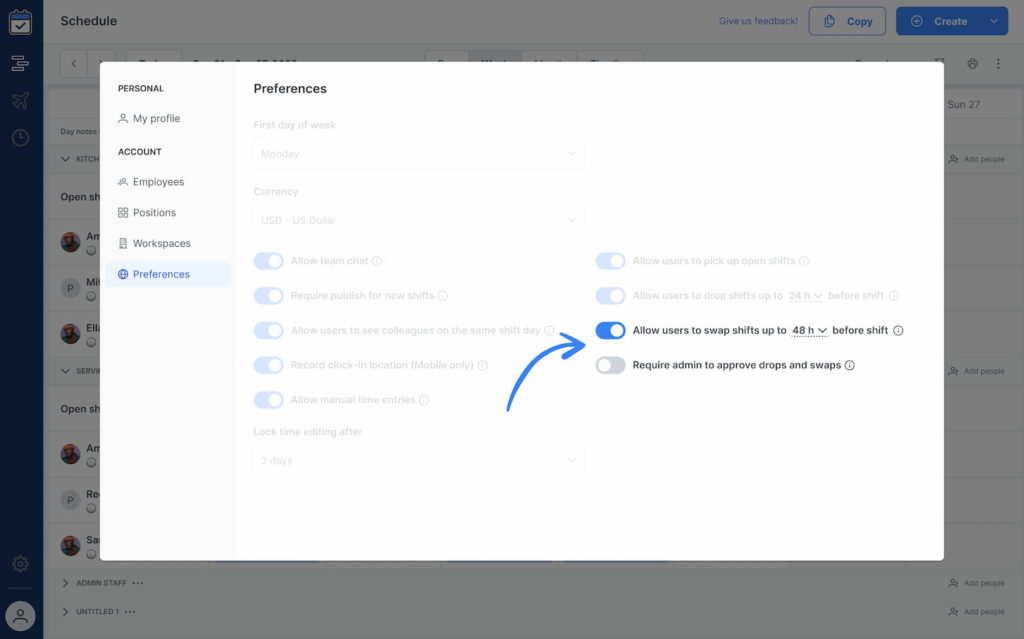 shift swapping is here